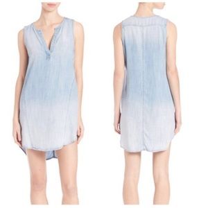 Anthropologie | Chambray sleeveless V Neck Dress